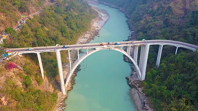 Coronation Bridge Drone View Wikimedia Commons